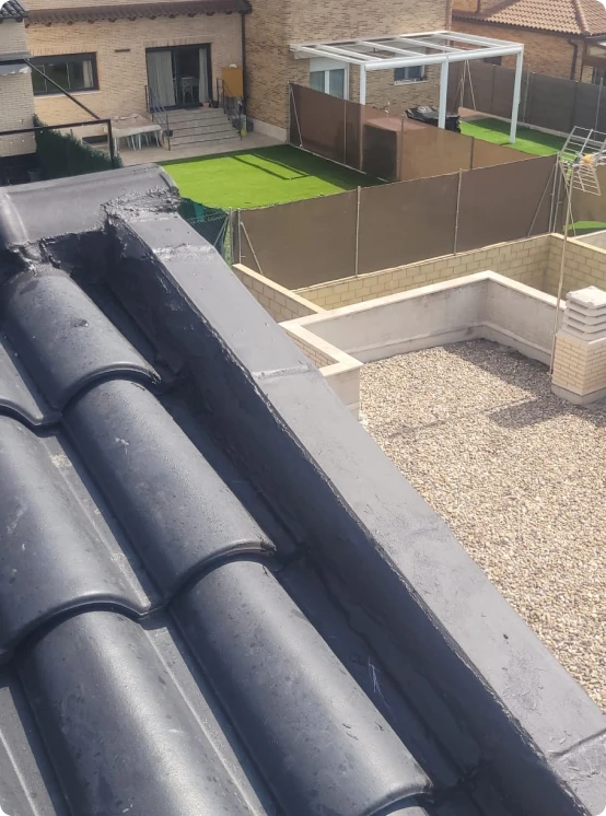Proyectos 1 Top Tejados Valladolid Trabajos de impermeabilización de remates en Daganzo de Arriba.
