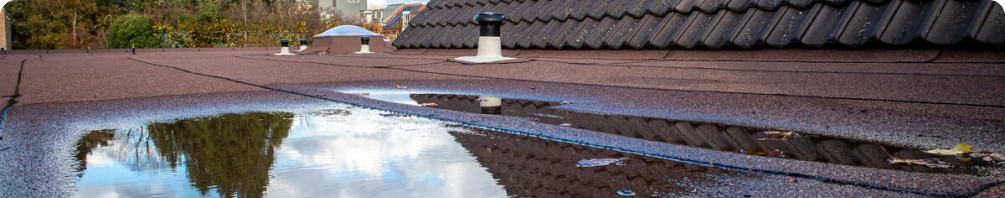 Cubiertas planas con acumulación de agua